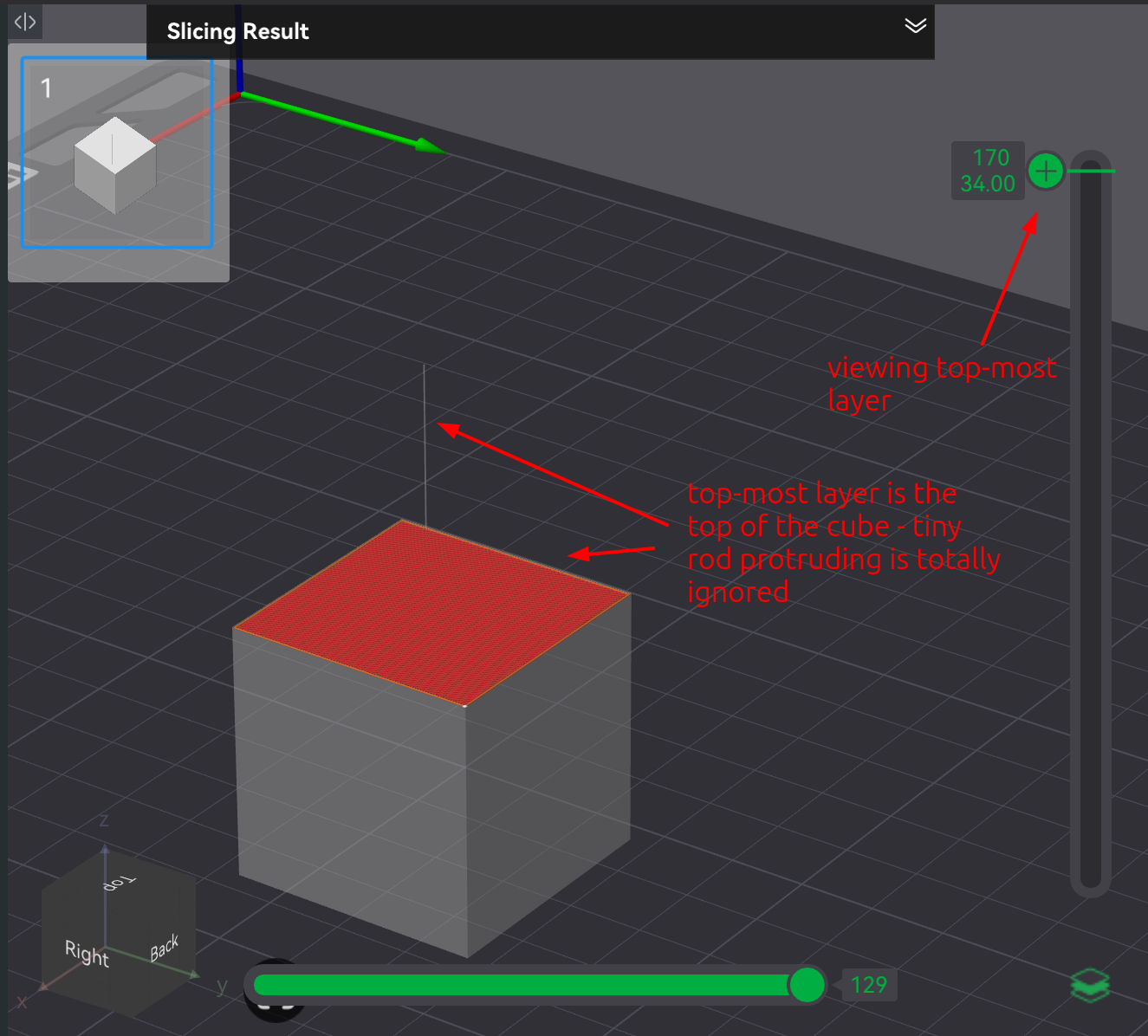 Bambu Studio Preview screen fine detail ignored example