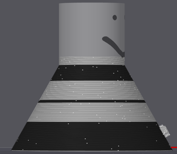 Bambu Studio Preview screen object seam random example