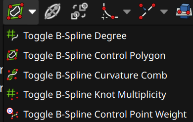FreeCAD sketcher workbench b-spline visual helpers