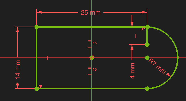FreeCAD sketcher workbench T connection example